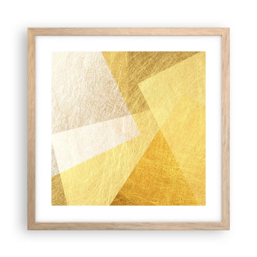Poster in cornice rovere chiaro - La pace della geometria - 40x40 cm