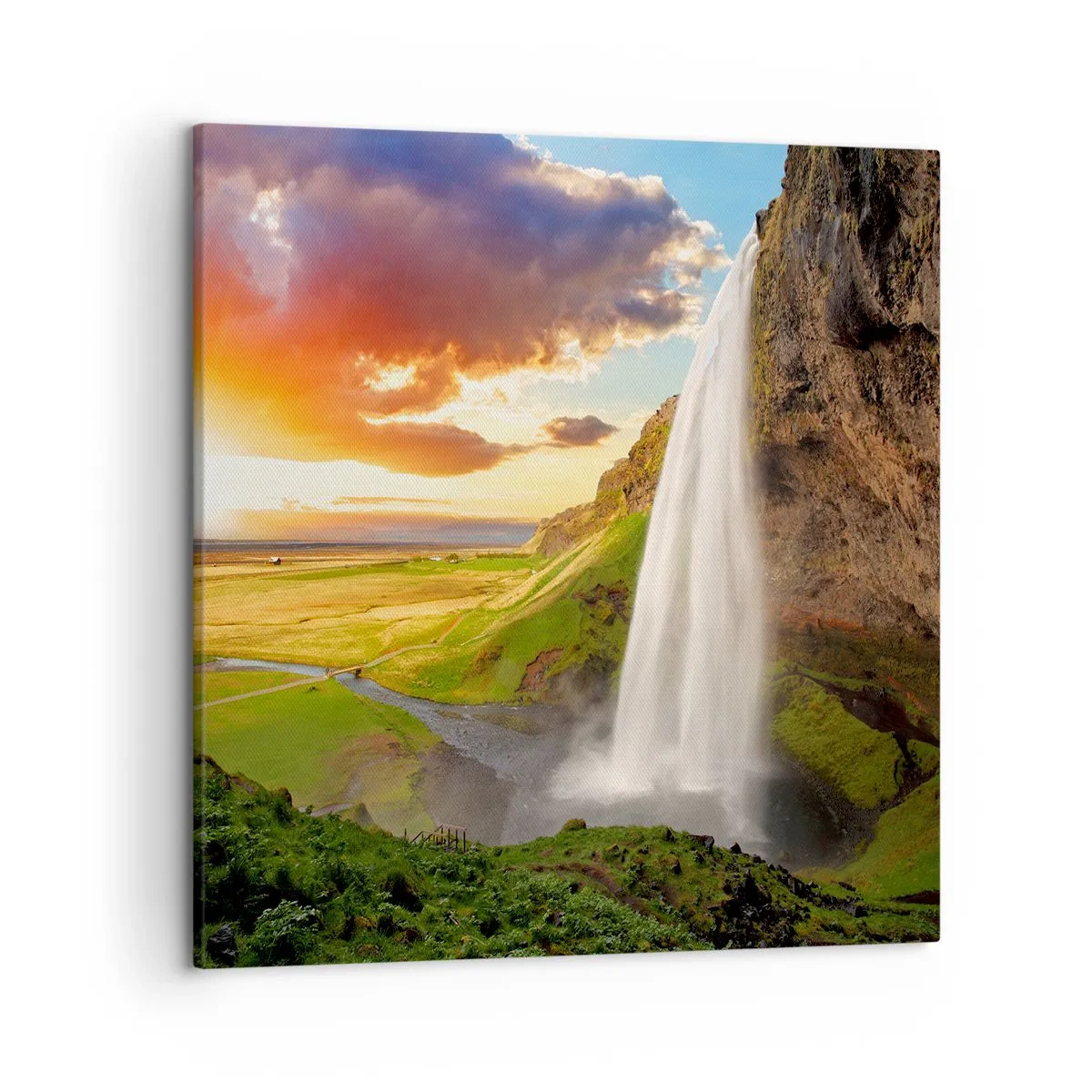 Quadro su tela - Stampe su Tela - Nel mezzo dell'estate islandese - 50x50 cm
