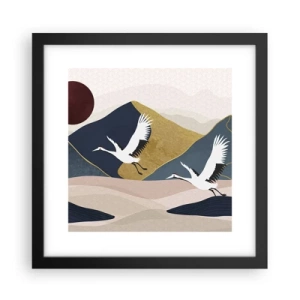 Poster in cornice nera - E la giornata è nuovamente VOLATA - 30x30 cm