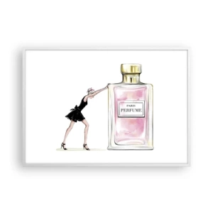 Poster in cornice bianca - L'essenza della femminilità - 100x70 cm