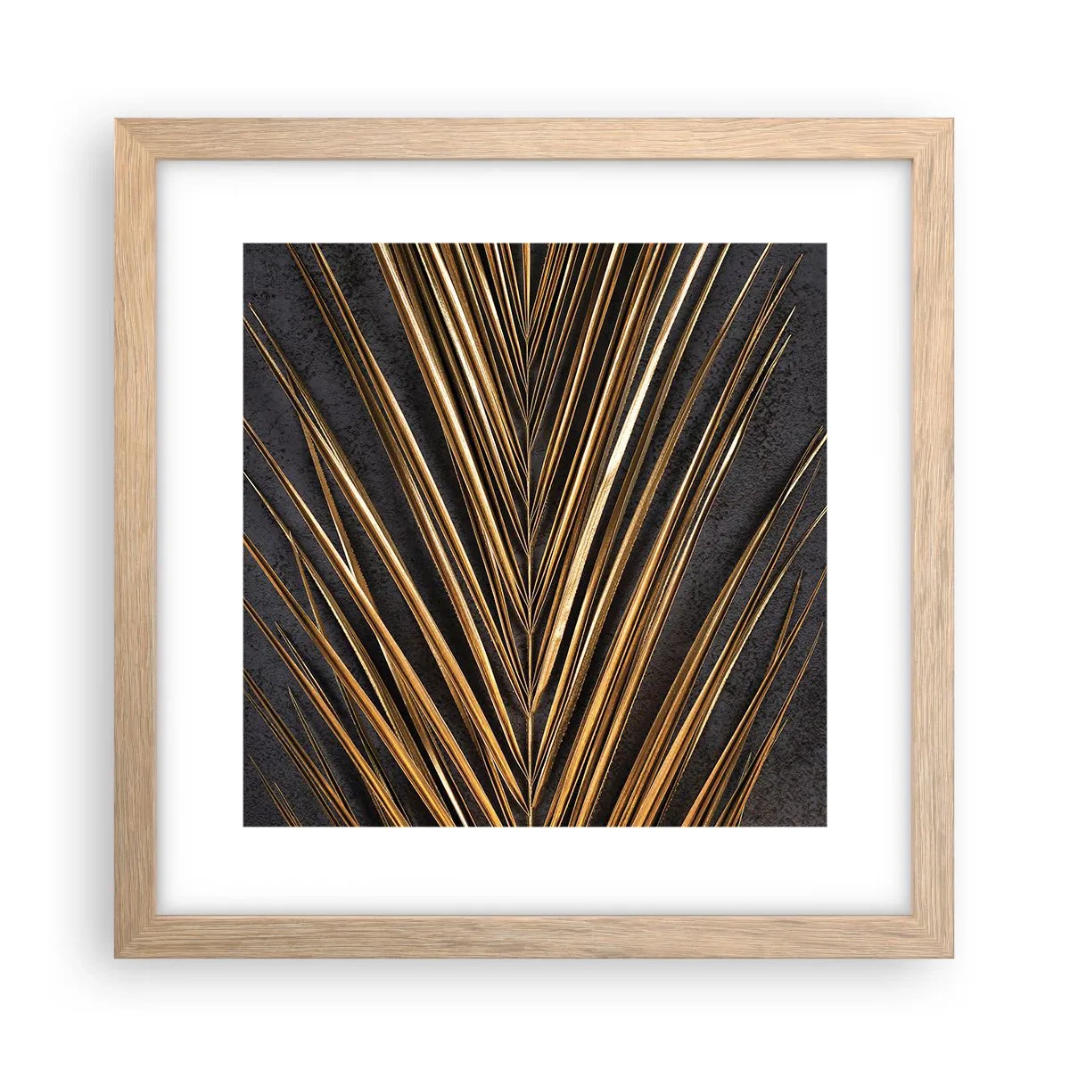 Poster in cornice rovere chiaro - L'oro dei tropici - 30x30 cm