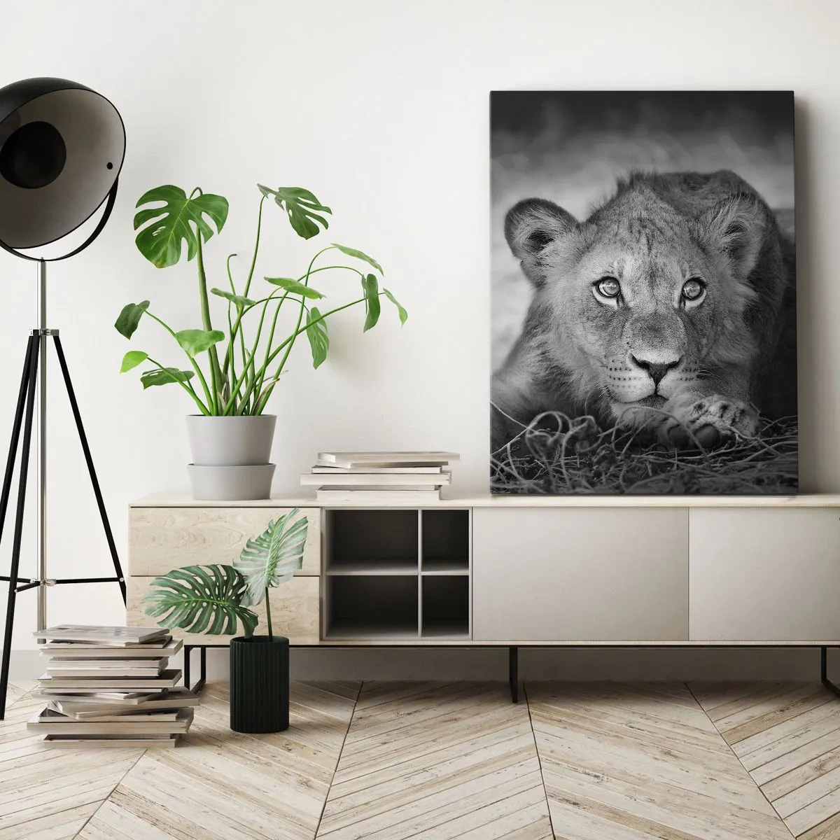 Quadro su tela - Stampe su Tela - Cucciolo reale - 55x100 cm