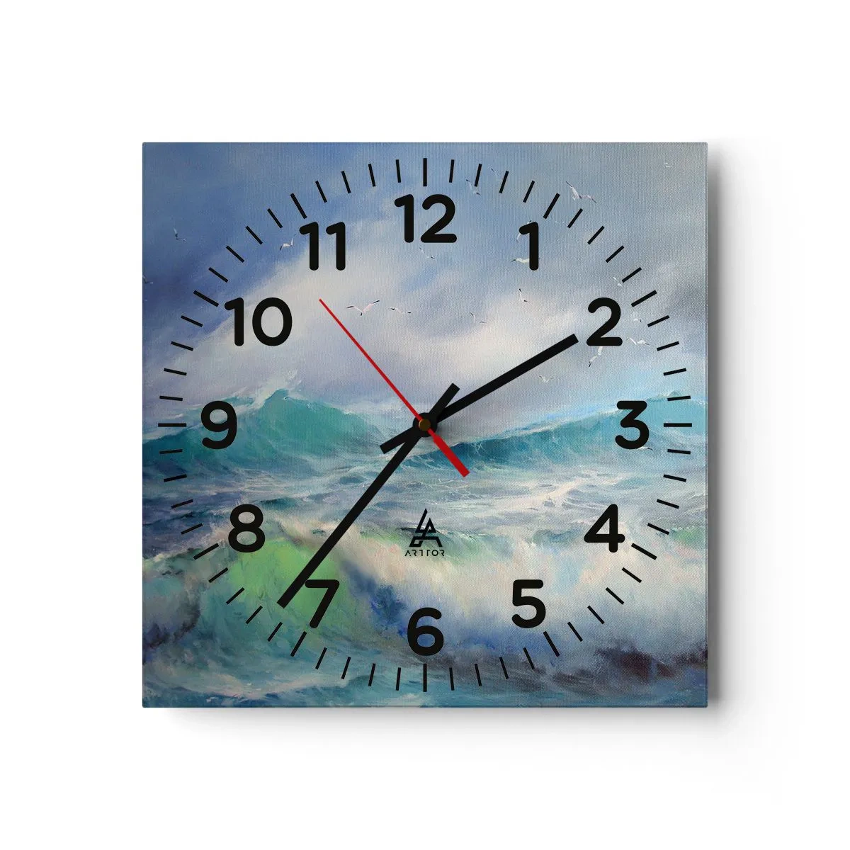 Orologio da parete - Orologio in Vetro - Il turbine ululò di trionfo... - 40x40 cm