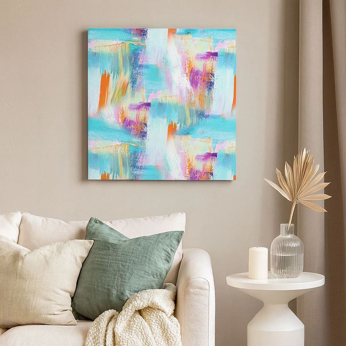 Quadro su tela - Stampe su Tela - Mite intreccio soffuso - 30x30 cm