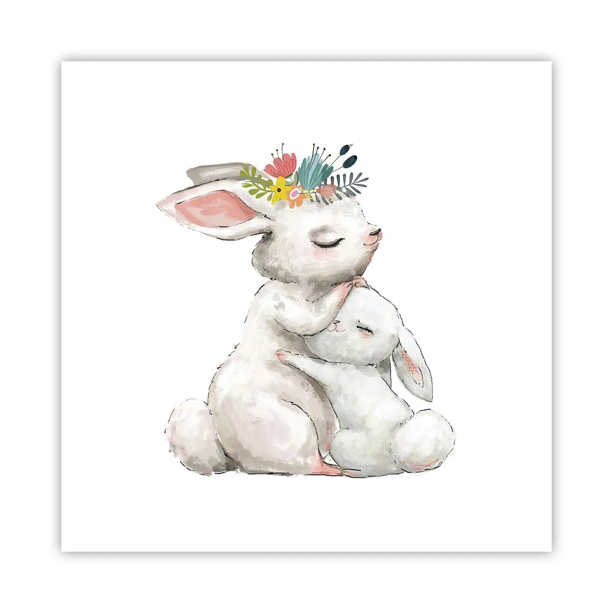Poster - Da mamma si sta meglio - 50x50 cm