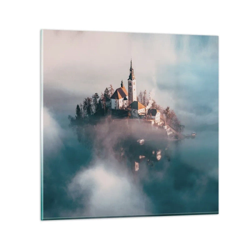 Quadro su vetro - L'isola dei sogni - 50x50 cm