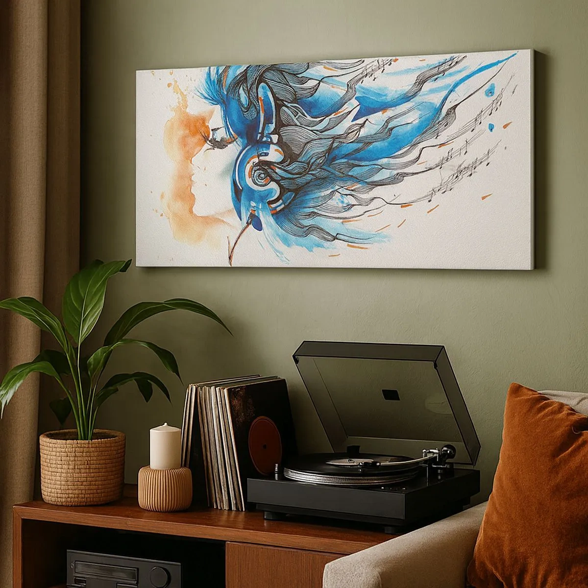 Quadro su tela - Stampe su Tela - Che suoni la musica - 100x40 cm