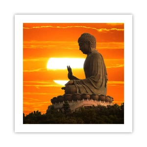 Poster - Senza paura davanti al mondo - 50x50 cm