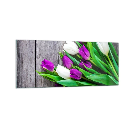 Quadro su vetro - Nella festa della primavera - 100x40 cm
