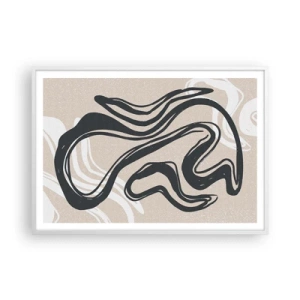 Poster in cornice bianca - Espressione moltiplicata - 100x70 cm