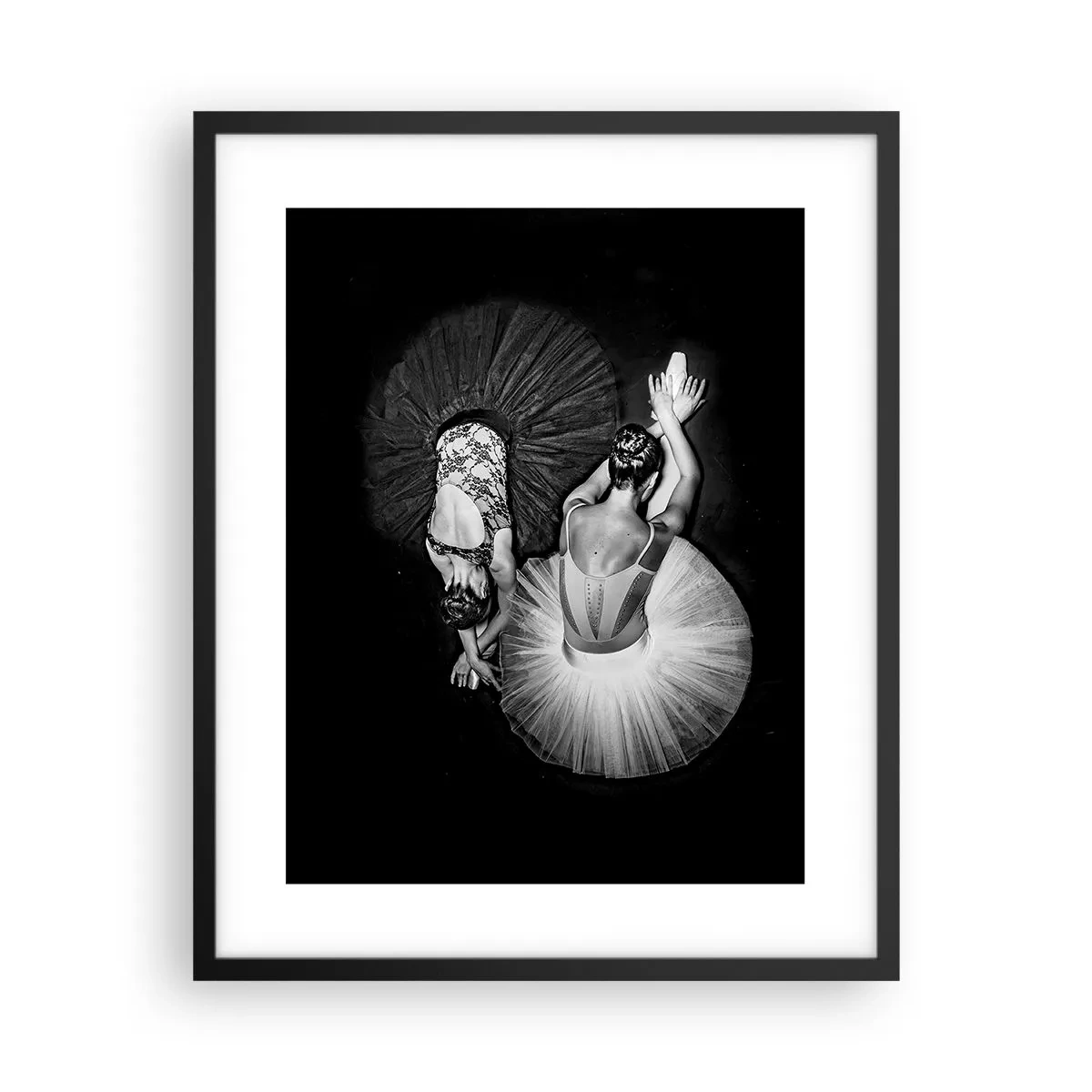 Poster in cornice nera - Yin e yang - equilibrio ideale - 40x50 cm