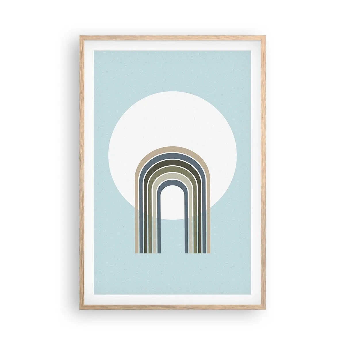 Poster in cornice rovere chiaro - Attrazione irresistibile - 61x91 cm