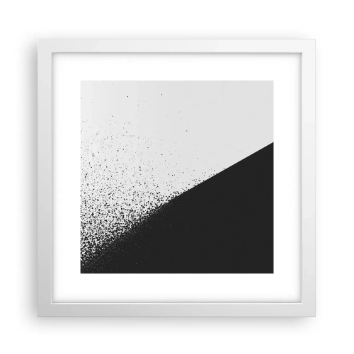 Poster in cornice bianca - Più veloce, sempre di più - 30x30 cm