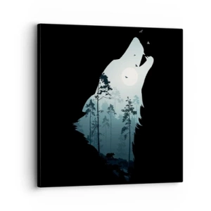 Quadro su tela - Stampe su Tela - Voce di una notte boschiva - 30x30 cm