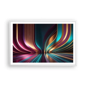 Poster in cornice bianca - Architettura di luce - 91x61 cm