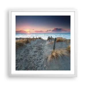 Poster in cornice bianca - Hai versato un arcobaleno di luce radiosa... - 50x50 cm