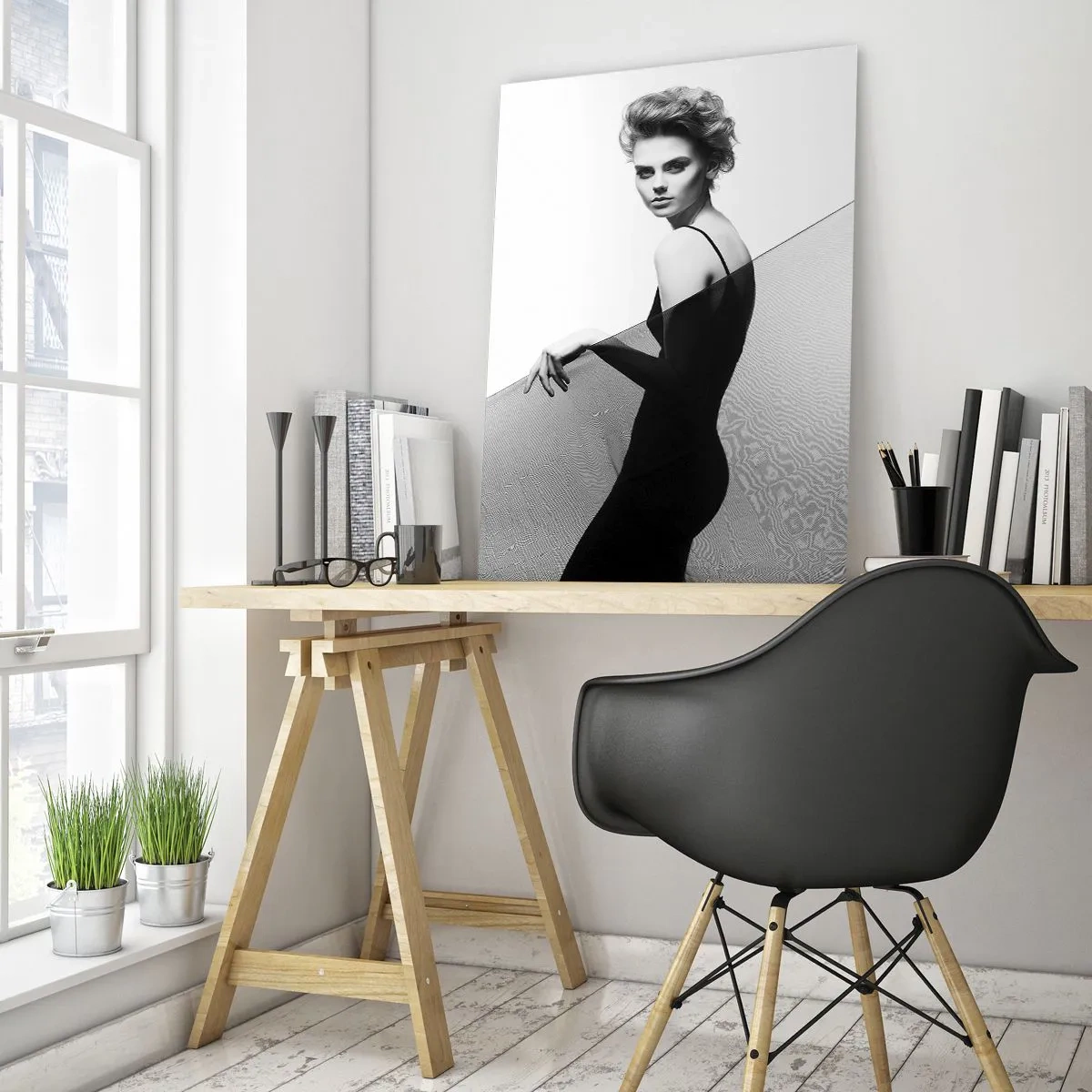 Quadro su vetro - Sguardo magnetico - 80x120 cm