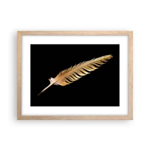 Poster in cornice rovere chiaro - Non una piuma qualsiasi.... - 40x30 cm