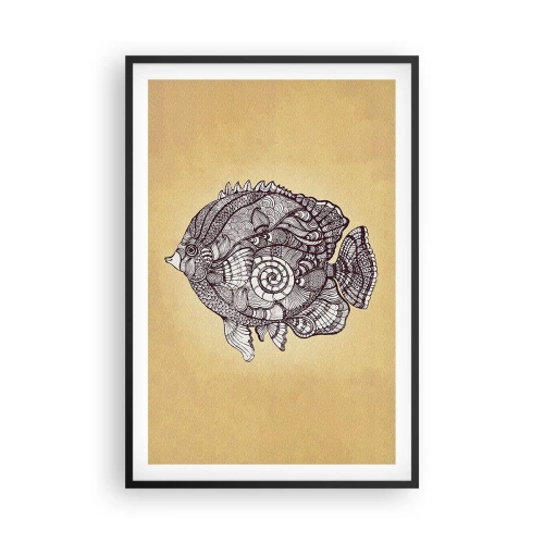 Poster in cornice nera - Decorazioni dell'oceano - 61x91 cm