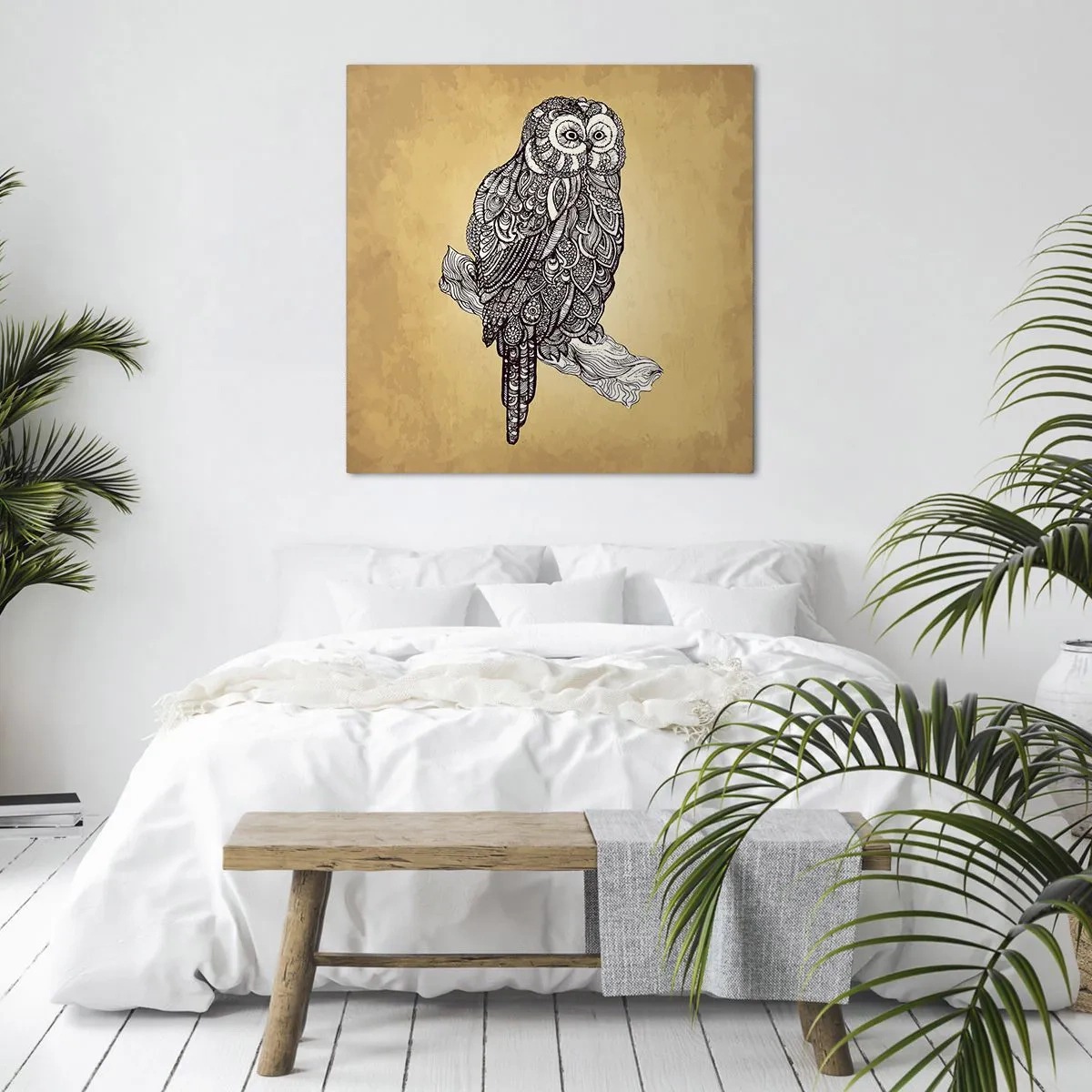 Quadro su tela - Stampe su Tela - Delicati ghirigori di saggezza - 50x50 cm