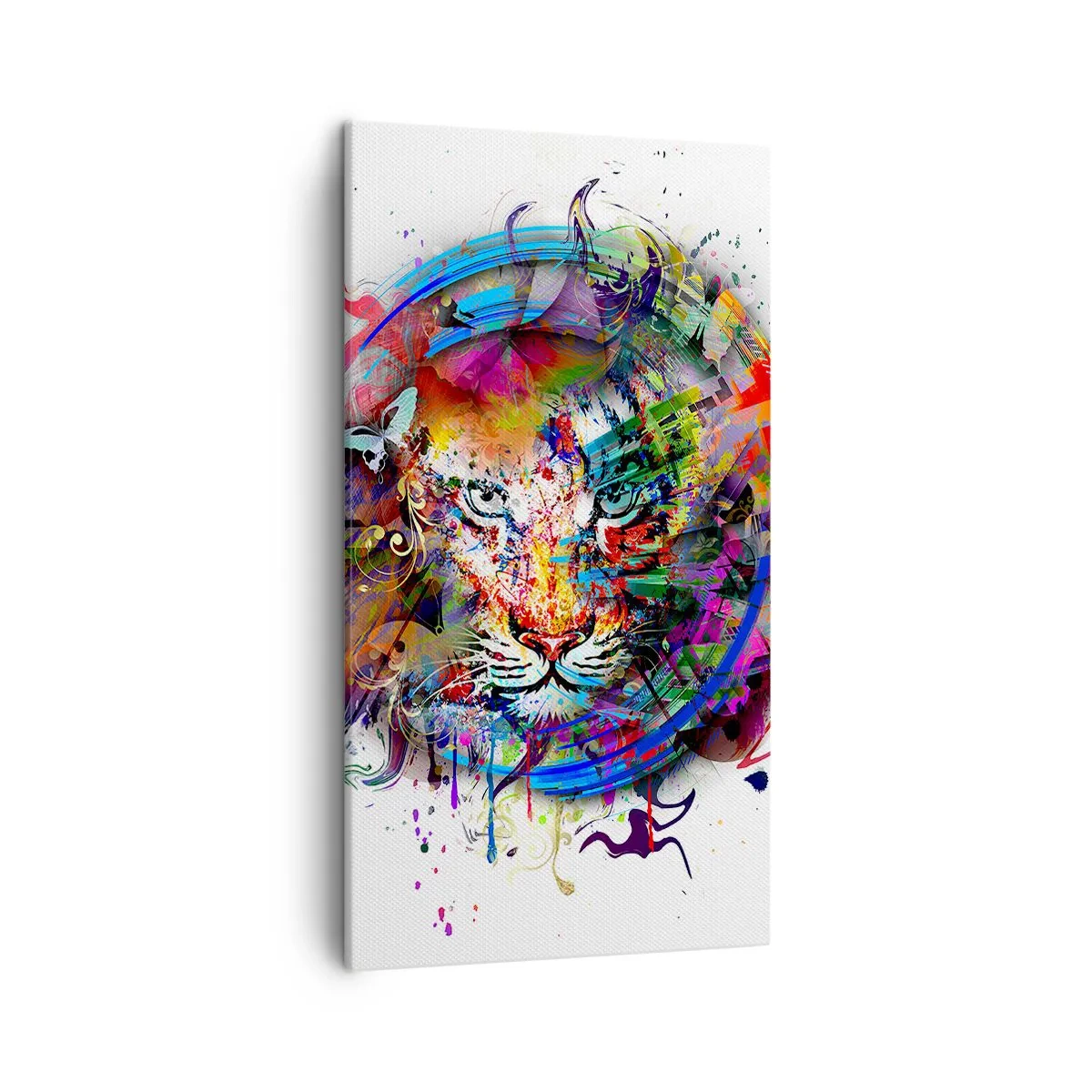 Quadro su tela - Stampe su Tela - Si nasconde dietro un velo arcobaleno - 45x80 cm