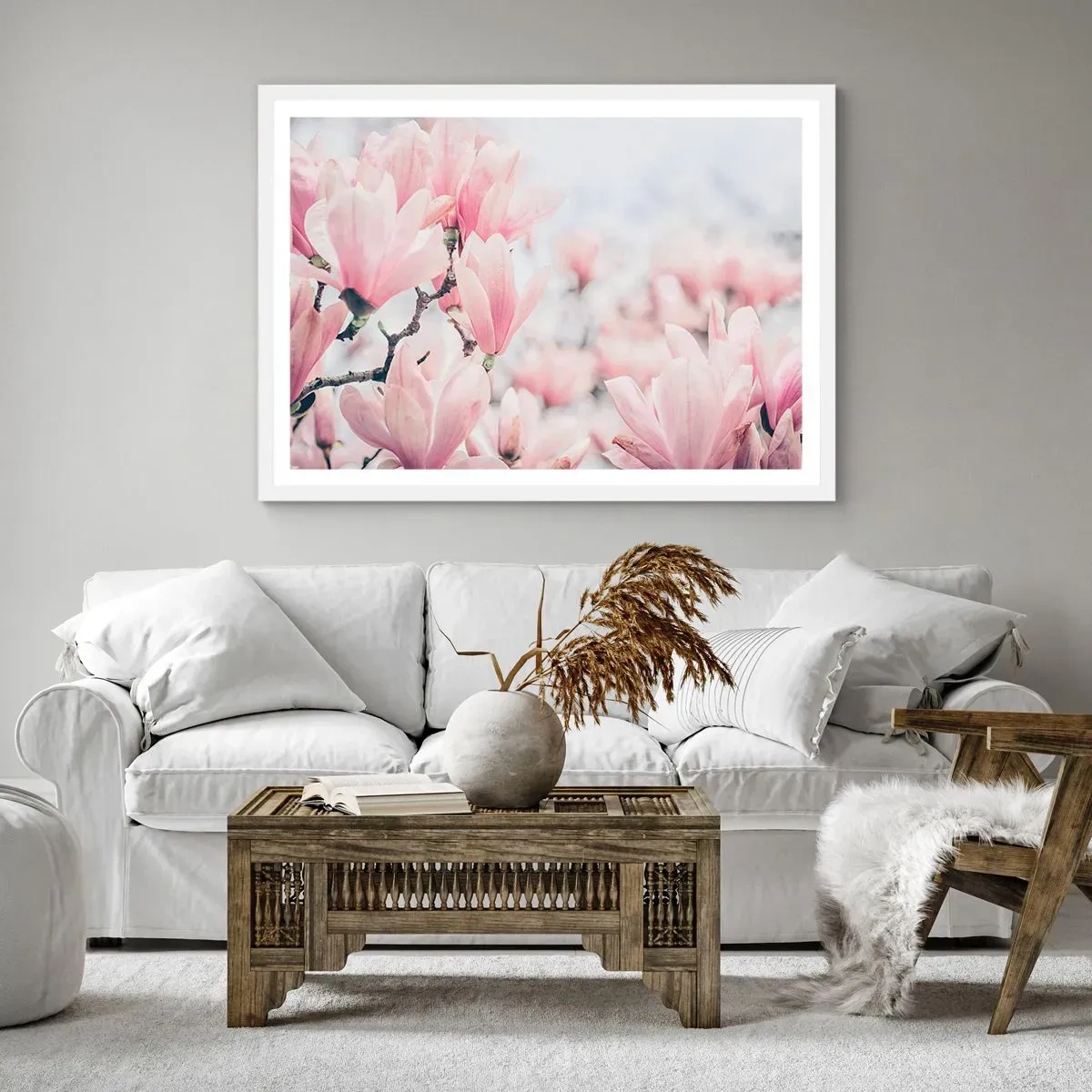 Poster in cornice bianca - Ideale di delicatezza - 40x30 cm