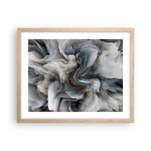 Poster in cornice rovere chiaro - Pietra in fiore - 50x40 cm