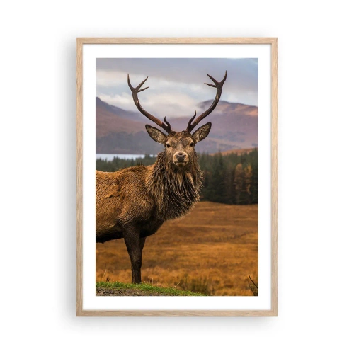 Poster in cornice rovere chiaro - Maestà della natura - 50x70 cm