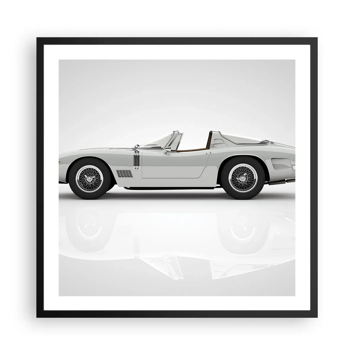 Poster in cornice nera - Promessa di divertimento - 60x60 cm