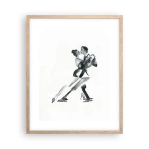 Poster in cornice rovere chiaro - In un unico ritmo - 40x50 cm