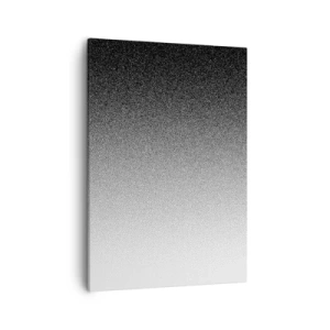 Quadro su tela - Stampe su Tela - Gradiente minimalista in bianco e nero al punto - 50x70cm - Verso la luce - Decorazione murale moderna per soggiorno e camera da letto ARTTOR