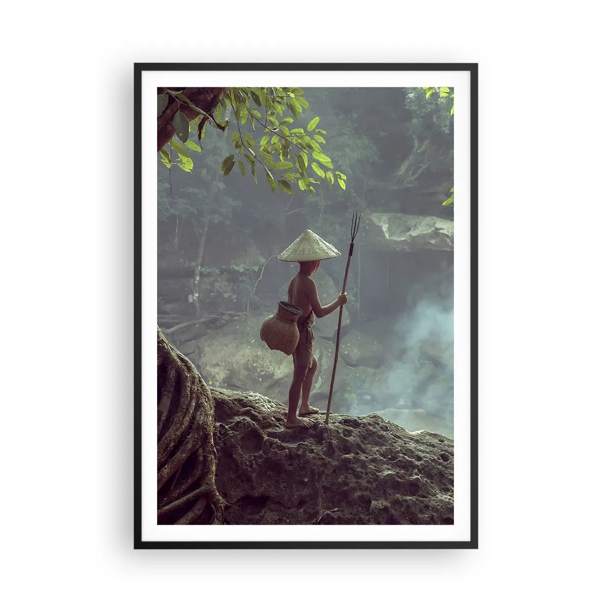 Poster in cornice nera - In armonia con la natura - 70x100 cm