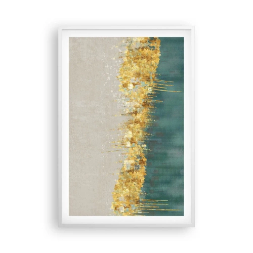 Poster in cornice bianca - Confine dorato - 61x91 cm