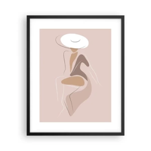 Poster in cornice nera - Essere una dama - 40x50 cm