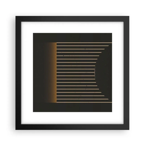 Poster in cornice nera - Esaminare l'oscurità - 30x30 cm