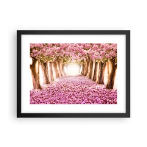 Poster in cornice nera - La strada verso il paradiso - 40x30 cm