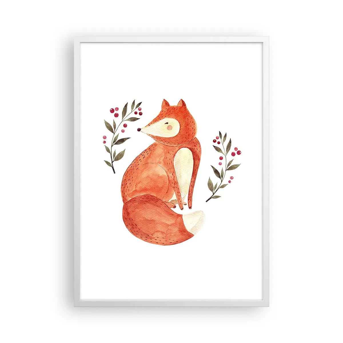 Poster in cornice bianca - Piccola rossa - 50x70 cm