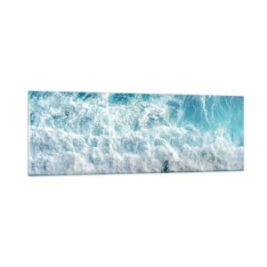 Quadro su vetro - Con gioia e saltellando - 90x30 cm