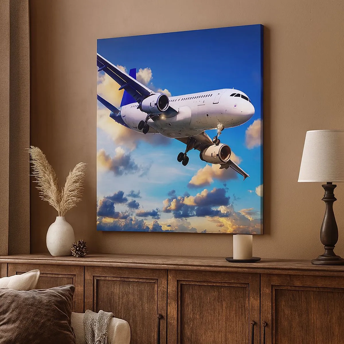 Quadro su tela - Stampe su Tela - Viaggio nel bianco e nel blu - 30x30 cm