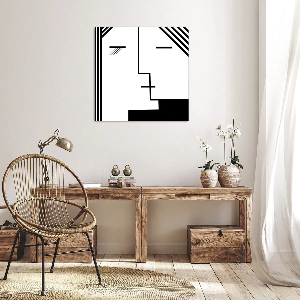 Quadro su tela - Stampe su Tela - Semplicemente un bacio - 50x50 cm