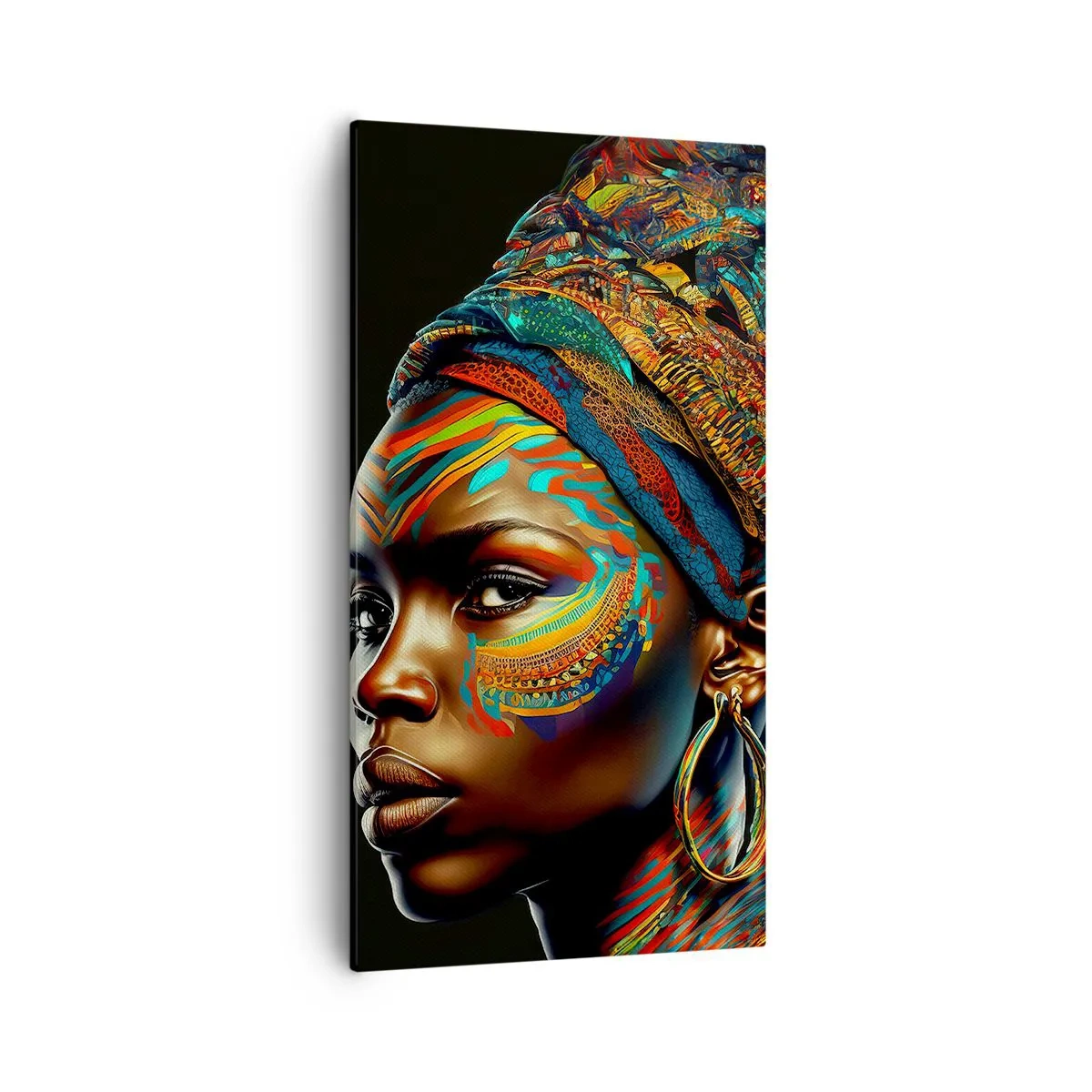 Quadro su tela - Stampe su Tela - Regina africana - 55x100 cm