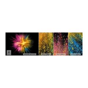 Campione di Fotomurale Adesivo Deluxe Sticker - La nascita dei colori - Astrazione, Pezzo, Fantasia - 100x30 cm