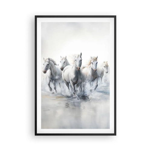 Poster in cornice nera - Magia bianca - 61x91 cm