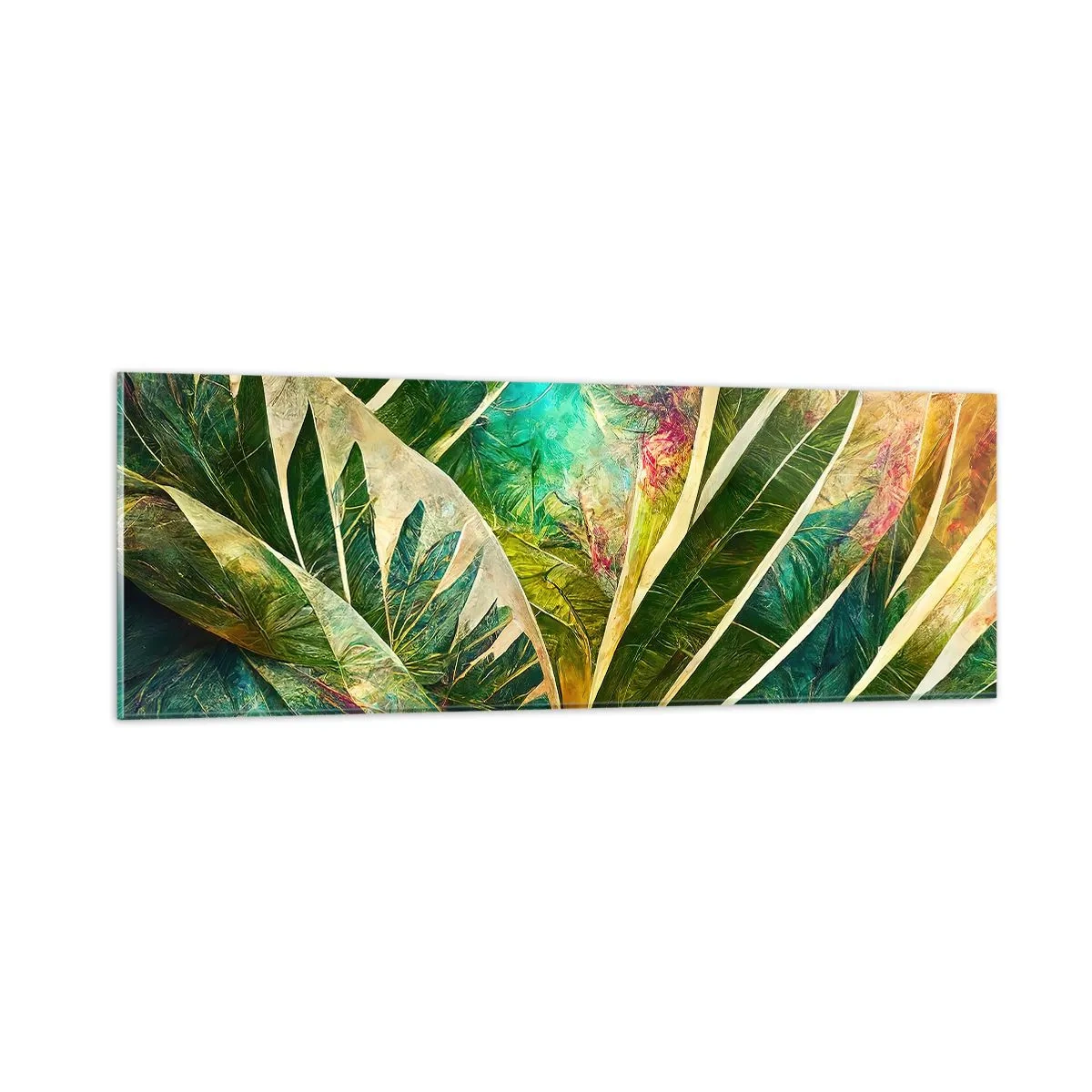 Quadro su vetro - I colori dei tropici - 90x30 cm