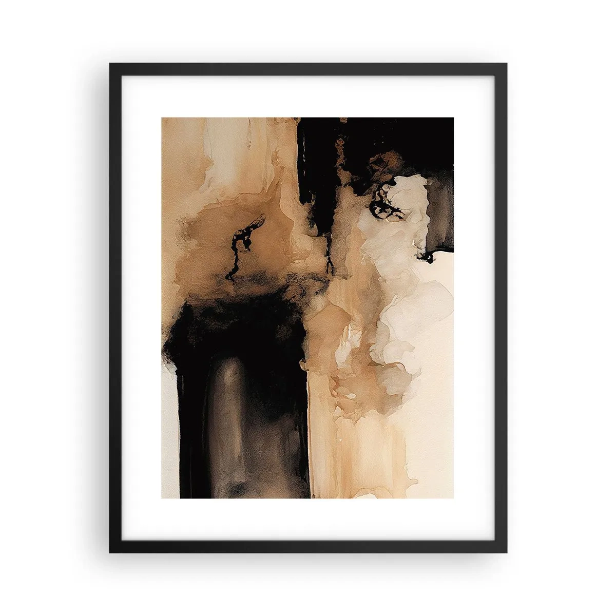 Poster in cornice nera - Astrazione intrigante - 40x50 cm