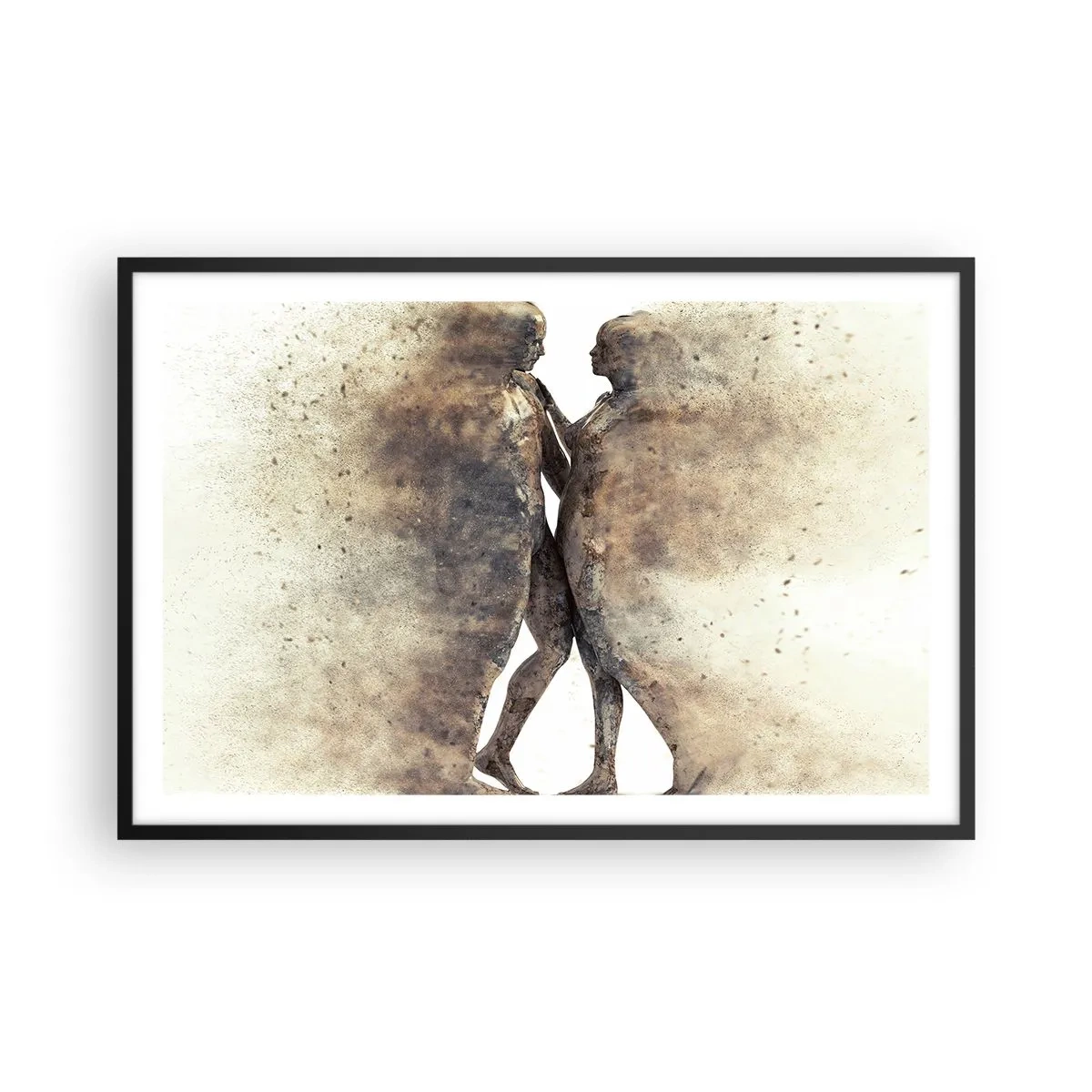 Poster in cornice nera - Nati dalla polvere, per amare - 91x61 cm