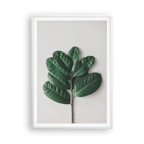 Poster in cornice bianca - Il disegno della natura stessa - 70x100 cm