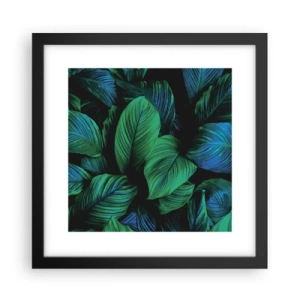 Poster in cornice nera - Nella folla verde - 30x30 cm