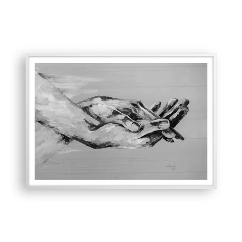 Poster in cornice bianca - Inizio... - 100x70 cm