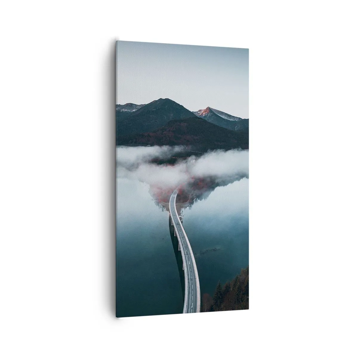 Quadro su tela - Stampe su Tela - Sull'acqua liscia come uno specchio - 65x120 cm